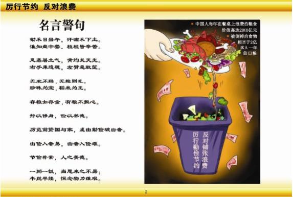 《厉行节约反对浪费宣传图片》